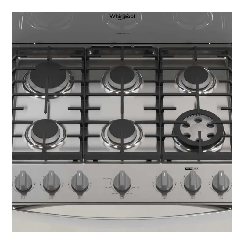 ESTUFA A GAS WHIRLPOOL DE 30" CON HORNO XPERT AIR FRY LWFR5050